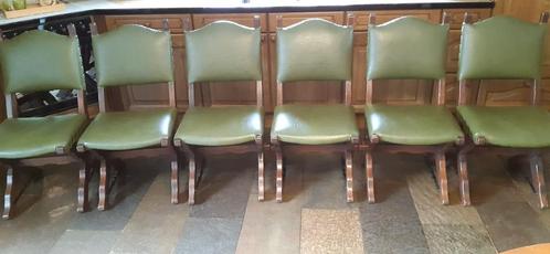 6 ANTIEKE EETKAMER STOELEN, Antiek en Kunst, Antiek | Meubels | Stoelen en Banken, Ophalen