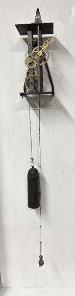 Steampunk comtoise klok maandloper, Huis en Inrichting, Woonaccessoires | Klokken, Ophalen of Verzenden, Gebruikt, Analoog, Wandklok