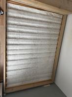 MASSIEF HOUTEN BEDFRAME 160 X 200 CM, Huis en Inrichting, Slaapkamer | Bedden, Ophalen, Gebruikt, Beige, Tweepersoons
