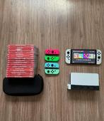 Nintendo Switch OLED + 17 Games + Extra Joy-Cons, Gebruikt, Overige genres, Eén computer, Ophalen of Verzenden