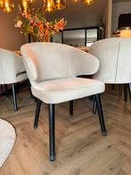 Richmond Eetkamerstoelen 6x - Beige, Huis en Inrichting, Stoelen, Ophalen, Zo goed als nieuw, Overige kleuren, Vijf, Zes of meer stoelen