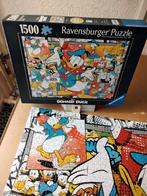 Disney puzzel Donald Duck 1500st compleet zgan, Ophalen of Verzenden, Zo goed als nieuw