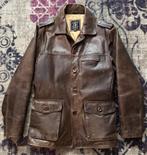 leren herenjas, Bruin, Maat 48/50 (M), Ophalen of Verzenden, Gedragen