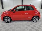 Fiat 500 0.9 TwinAir Turbo Collezione, Navigatie, Glazendak,, Auto's, Fiat, Voorwielaandrijving, Gebruikt, Euro 6, Leder en Stof