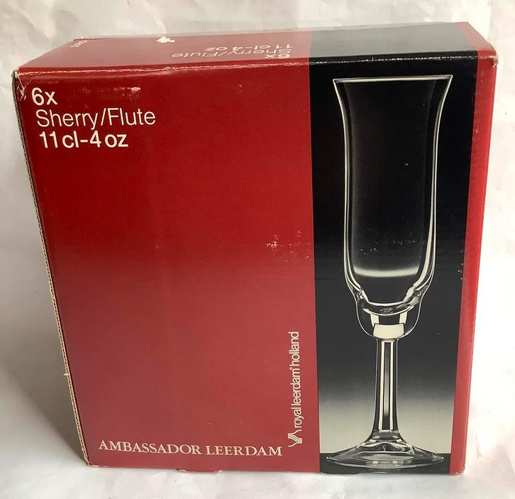 WILLEM HEESEN - servies AMBASSADOR - Sherry/Flute, Verzamelen, Glas en Borrelglaasjes, Zo goed als nieuw, Overige typen, Ophalen of Verzenden
