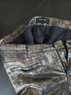 Glanzende, zwart-bronzen lange broek van Claudia Sträter, Zwart, Maat 42/44 (L), Ophalen of Verzenden, Zo goed als nieuw
