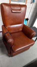Elektrische Relaxstoel Leer - Goed Werkend, Huis en Inrichting, Fauteuils, Gebruikt, Klassiek, Ophalen of Verzenden, 75 tot 100 cm