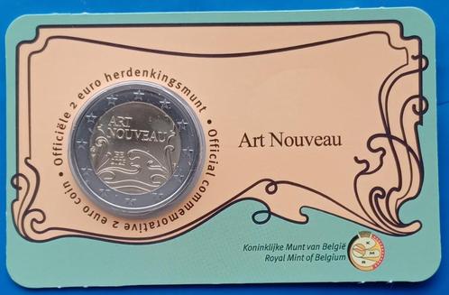 België 2 euromunt 2023 ‘Art Nouveau’ BU in coincard NL, Postzegels en Munten, Munten | Europa | Euromunten, Setje, 2 euro, België