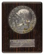 PRESSE-PAPIER 1918 Chris van der Hoef : Bond Mercurius, Verzenden, Brons, Nederland