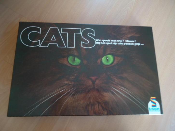 Cats, vintage bordspel. Schmidt. compleet en zgan, Hobby en Vrije tijd, Gezelschapsspellen | Bordspellen, Zo goed als nieuw, Een of twee spelers