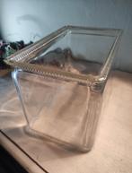 Antieke glazen accubak | Antique glass battery cover, Ophalen