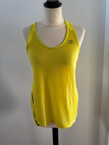 Heel goed geel Kalenji fitness sport top tanktop shirt S 36  beschikbaar voor biedingen