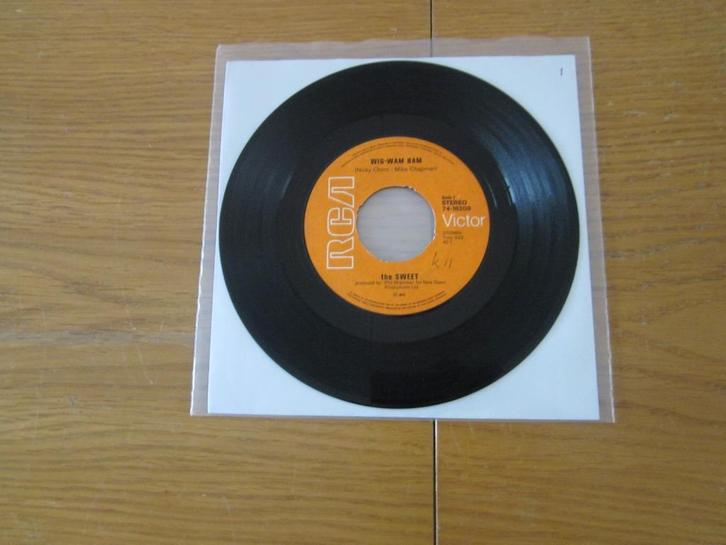 The Sweet - Wig-Wam Bam 1972 RCA Victor Holland Single, Cd's en Dvd's, Vinyl Singles, Gebruikt, Maxi-single, Rock en Metal, 7 inch