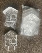 6 bloembakstekers wit huisje., Ophalen of Verzenden, Zo goed als nieuw, Clearstamp