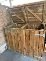 Container kast 2x 240l van geïmpregneerd tuinhout, Ophalen, Zo goed als nieuw, Hout