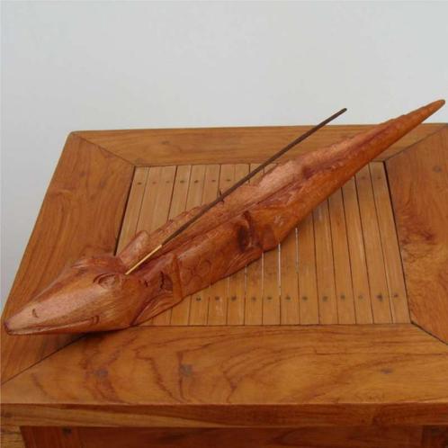 wierookhouder gecko of leguaan teak of koloniaal, Sport en Fitness, Yoga en Pilates, Nieuw, Yoga-accessoire, Ophalen of Verzenden