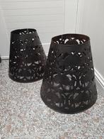 Grote ijzeren lampenkappen, Ophalen of Verzenden, Zo goed als nieuw, Rond, 25 tot 50 cm