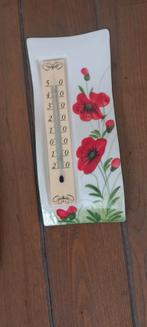 Klok met thermometer, Huis en Inrichting, Woonaccessoires | Klokken, Ophalen of Verzenden