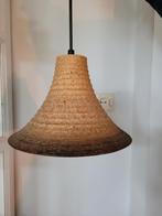 Retro vintage hanglamp heksenhoed, trompet lamp, keramiek, Huis en Inrichting, Lampen | Hanglampen, Minder dan 50 cm, Ophalen of Verzenden