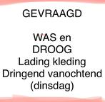 GEVRAAGD  BURGUM WAS/DROOG   Lading kleding, Variabele uren, Overige niveaus, Starter, Overige vormen