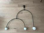 Zwart metalen design hanglamp, Huis en Inrichting, Metaal, Ophalen, 75 cm of meer