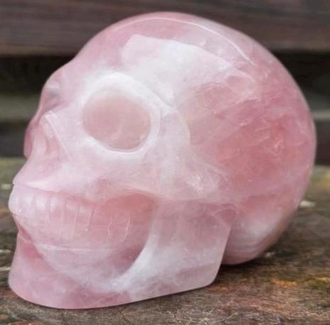 Mooie rozenkwarts schedel, Sieraden, Tassen en Uiterlijk, Edelstenen, Ophalen of Verzenden