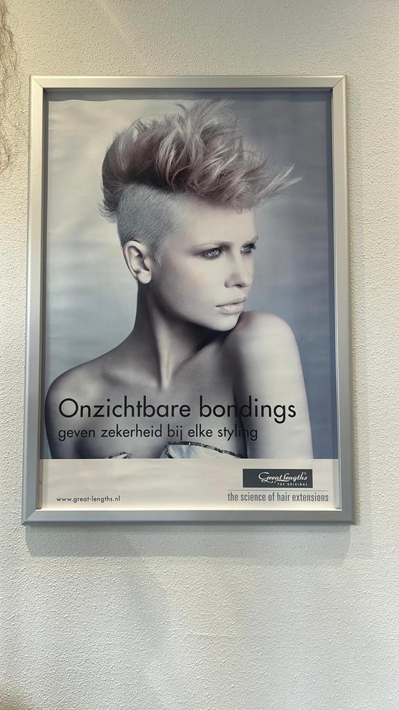 Great Lengths Haar Extensions Poster, Antiek en Kunst, Kunst | Overige Kunst, Ophalen