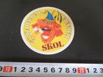 sticker SKOL Karnaval Bier Pils  EA307*, Ophalen, Zo goed als nieuw, Bedrijf of Vereniging