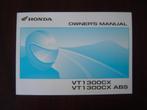 Honda VT1300 CX CX ABS 2009 motorcycle owner's manual, Ophalen of Verzenden, Honda