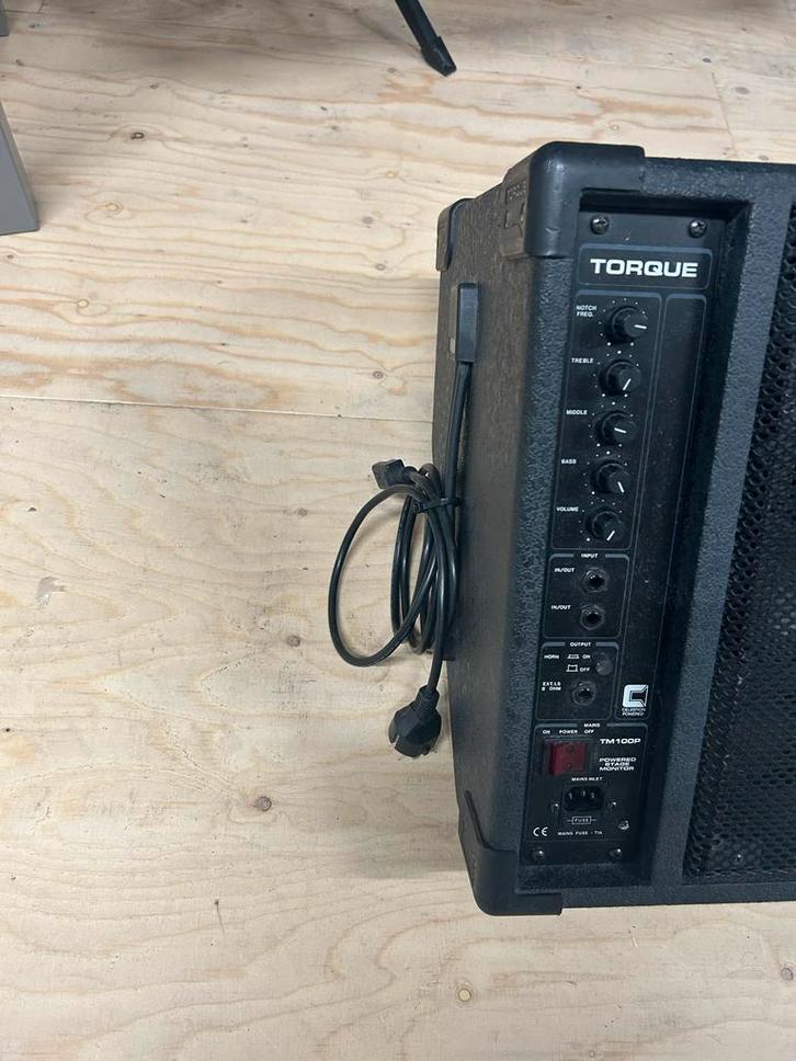 Torque TM100P Powered Stage Monitor, Muziek en Instrumenten, Versterkers | Keyboard, Monitor en PA, Minder dan 500 watt, Ophalen of Verzenden