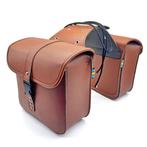 2 Bruine Motor Zadeltassen / Zadel Tas Opbergtas Zijkoffer, Motoren, Accessoires | Koffers en Tassen, Verzenden, Nieuw