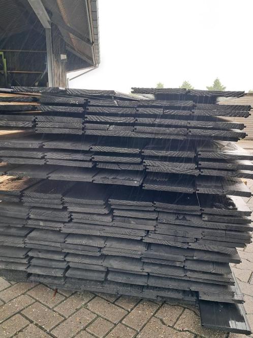 Breede vellingsdelen met veer- en groefverbinding, Doe-het-zelf en Verbouw, Hout en Planken, Zo goed als nieuw, Plank, Overige houtsoorten