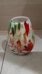 Fidrio vaas mixed colours, Overige kleuren, Ophalen of Verzenden, Minder dan 50 cm, Glas