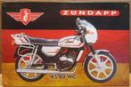 Verschillende metalen borden Zundapp., Ophalen of Verzenden, Nieuw, Reclamebord