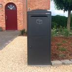 Pakket Brievenbus Frontbox-1.0 mm dik staal-Hoge kwaliteit, Ophalen of Verzenden, Zo goed als nieuw, Staal, Staande brievenbus