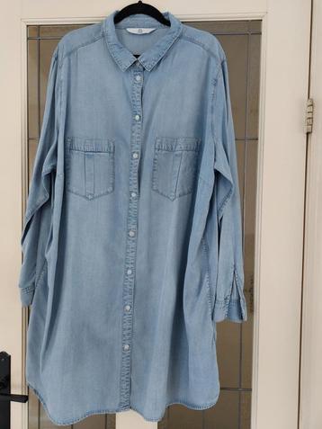 zgan Lange lichte jeans blouse, H&M, maat XXL