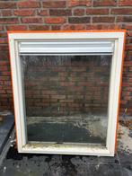 Buiten Deur + kozijn en raamkozijn met rooster, Doe-het-zelf en Verbouw, Gebruikt, 80 tot 100 cm, Ophalen of Verzenden, Buitendeur