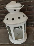 Grote witte lantaarn met sterren, Ophalen of Verzenden, Gebruikt, Hout, 50 tot 75 cm
