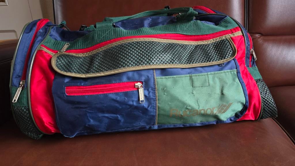 Rucanor vintage sporttas stijl jaren 80/90, Ophalen of Verzenden, Gebruikt, Overige typen