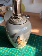 Vintage Lampe Berger met motief van wilde eenden, Huis en Inrichting, Gebruikt, Overige kleuren, Aardewerk of Porselein, Ophalen of Verzenden