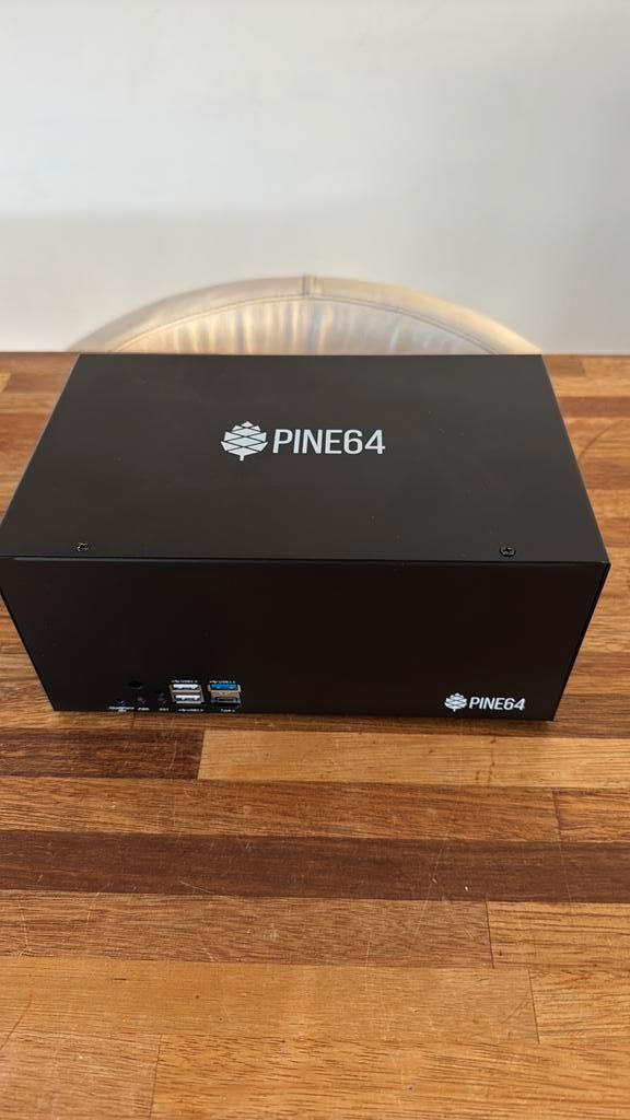 Pine64 Rock Pro 4GB NAS case voor 2x 3.5 (RockPro64/Pi), Computers en Software, NAS, Zo goed als nieuw, Ophalen of Verzenden