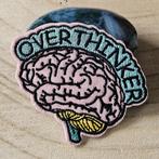 Strijk embleem applicatie Patch Overthinker, D, Nieuw, Ophalen of Verzenden, D