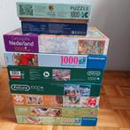 Diverse puzzels 1000 stukjes, 6 euro per stuk, Ophalen of Verzenden, Zo goed als nieuw