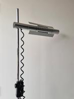 vintage Swiss Halo 250 rvs vloerlamp leeslamp uplighter spot, Huis en Inrichting, Lampen | Vloerlampen, Ophalen, Metaal, 150 tot 200 cm