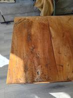 Stoere teak houten salontafel, 50 tot 100 cm, Minder dan 50 cm, Gebruikt, Ophalen of Verzenden