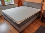 BOXSPRING bed met Emma matras, Huis en Inrichting, Ophalen, Beige, Tweepersoons, Zo goed als nieuw