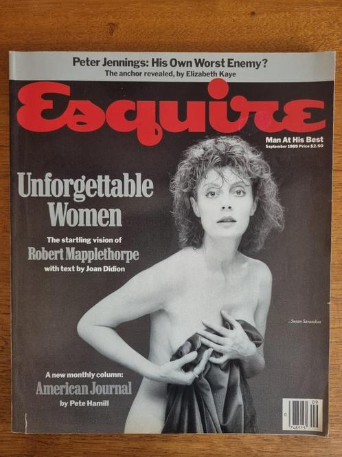 Esquire magazine September 1989 Robert Mapplethorpe, Boeken, Tijdschriften en Kranten, Gelezen, Glossy, Ophalen of Verzenden