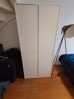 Witte kledingkast (175x80x55cm), Ophalen, Overige materialen, Met deur(en), Gebruikt
