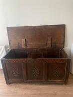 Antieke Engelse dekenkist, Antiek en Kunst, Antiek | Woonaccessoires, Ophalen of Verzenden