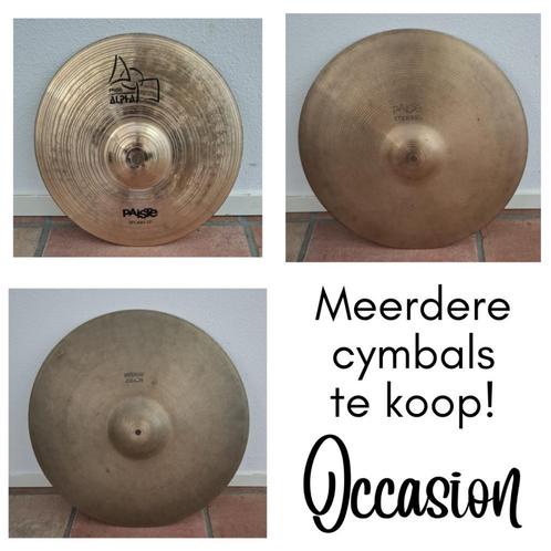 Cymbals bekkens Zildjian Paiste en meer slagwerk, Muziek en Instrumenten, Percussie, Gebruikt, Overige soorten, Ophalen of Verzenden